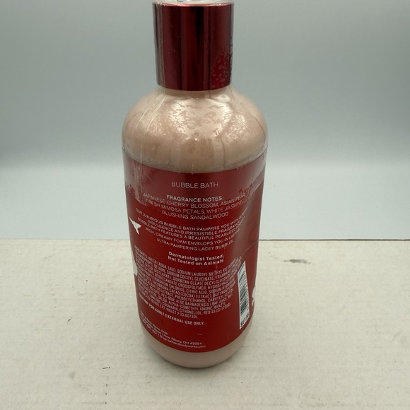 Bath & Body Works Luxury Bubble Bath Japanese Cherry Blossom 10oz New! Rare! - Picture 2 of 3